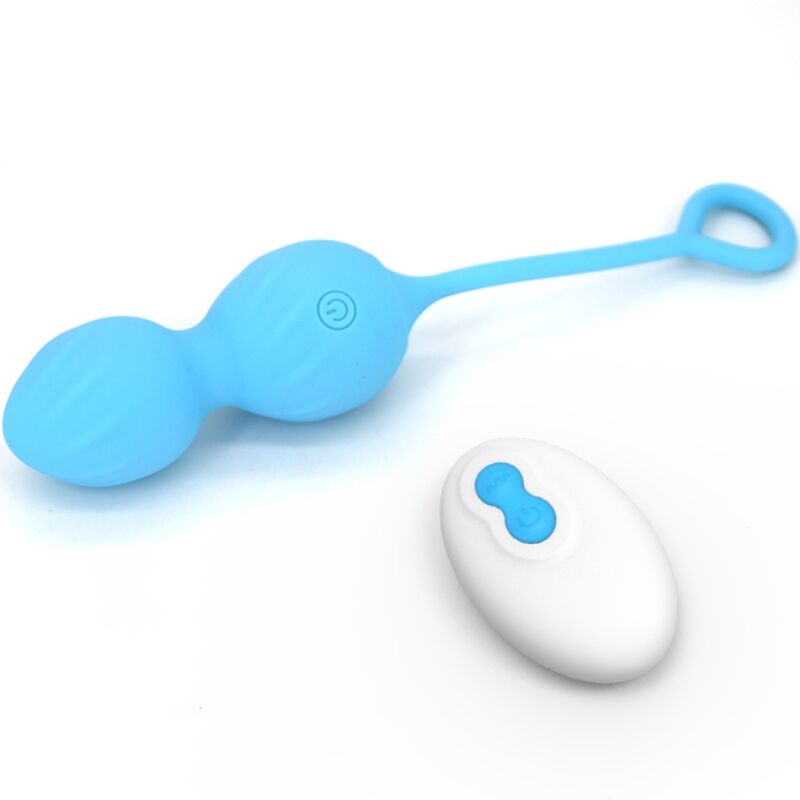 ARMONY - BLOSSOMS VAGINALE GEWICHTEN VIBRATOR AFSTANDSBEDIENING 10 VIBRATIES BLAUW