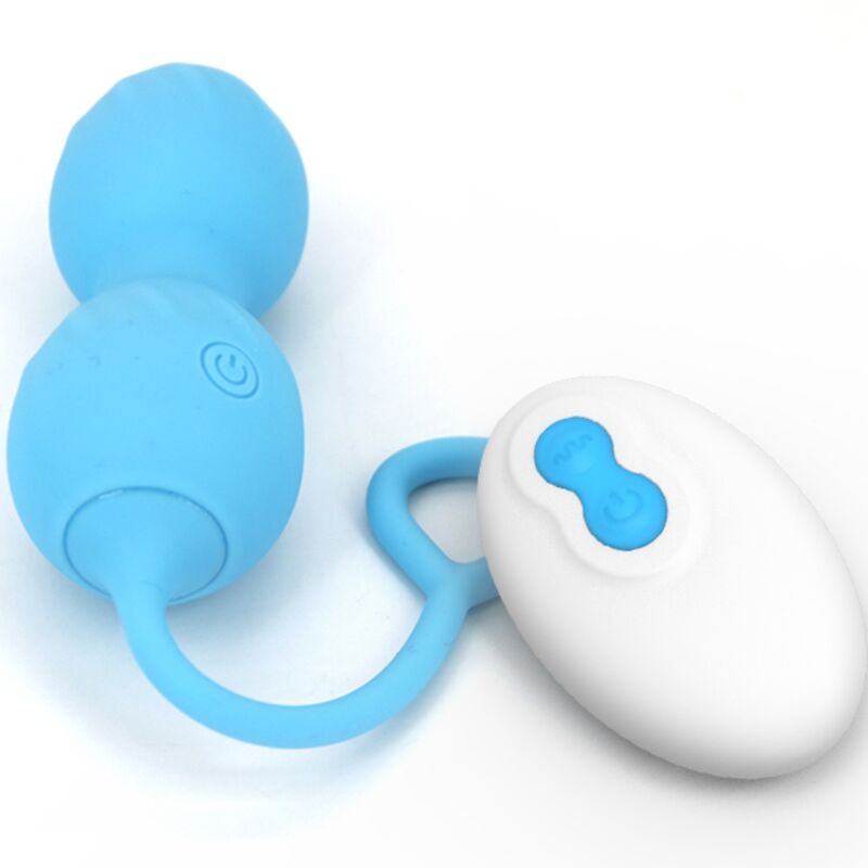 ARMONY - BLOSSOMS VAGINALE GEWICHTEN VIBRATOR AFSTANDSBEDIENING 10 VIBRATIES BLAUW