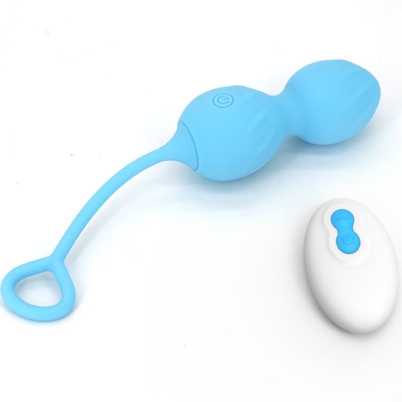 ARMONY - BLOSSOMS VAGINALE GEWICHTEN VIBRATOR AFSTANDSBEDIENING 10 VIBRATIES BLAUW