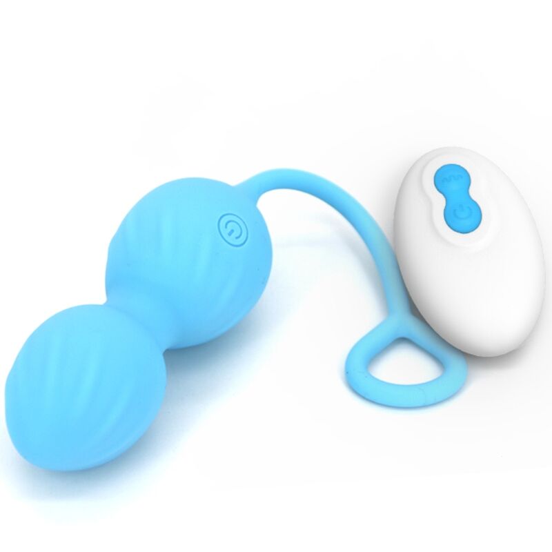ARMONY - BLOSSOMS VAGINALE GEWICHTEN VIBRATOR AFSTANDSBEDIENING 10 VIBRATIES BLAUW