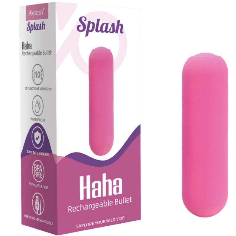 ARMONY - SPLASH HAHA SILICONEN TRILLENDE KOGEL 10 TRILLINGEN 75 X 19 CM ROZE