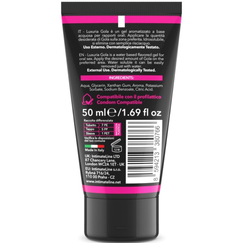 INTIMATELINE LUXURIA - GOLA CHERRY MONDGEL 50 ML