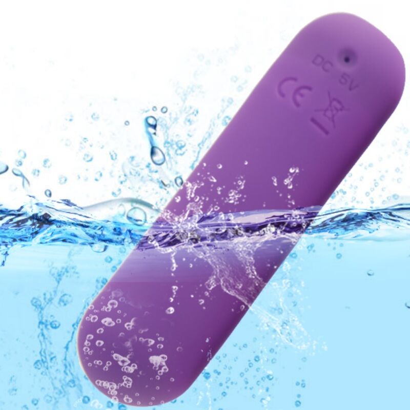 ARMONY - SPLASH JOIE SILICONEN TRILLENDE KOGEL MET AFSTANDSBEDIENING, 10 TRILLINGEN, 75 X 19 CM, PAARS