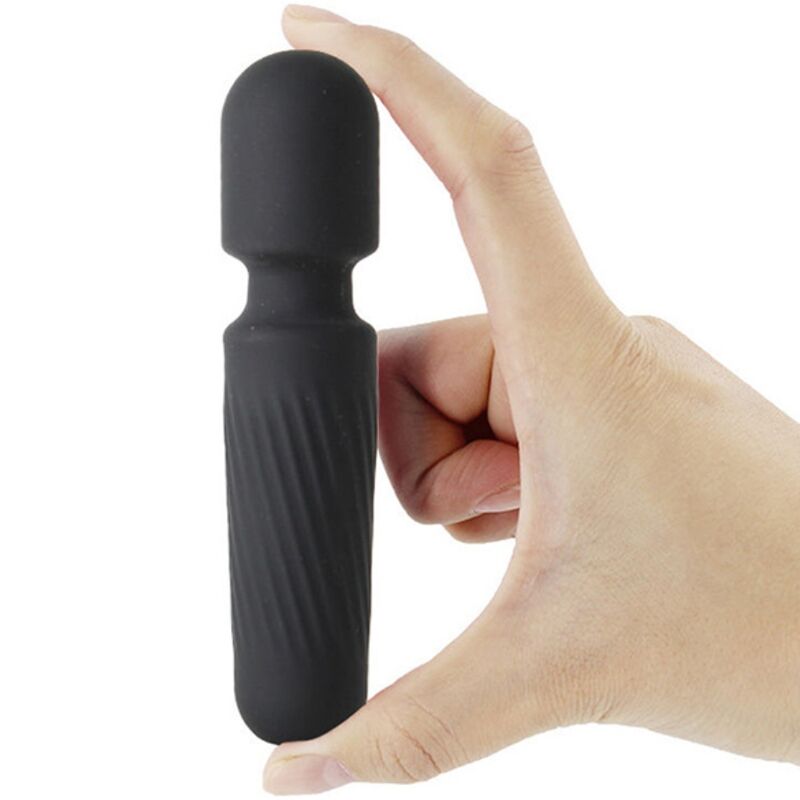 HARMONY - UW MAGISCHE OPLAADBARE MASSAGER &amp; VIBRATOR 10 VIBRATIES ZWART
