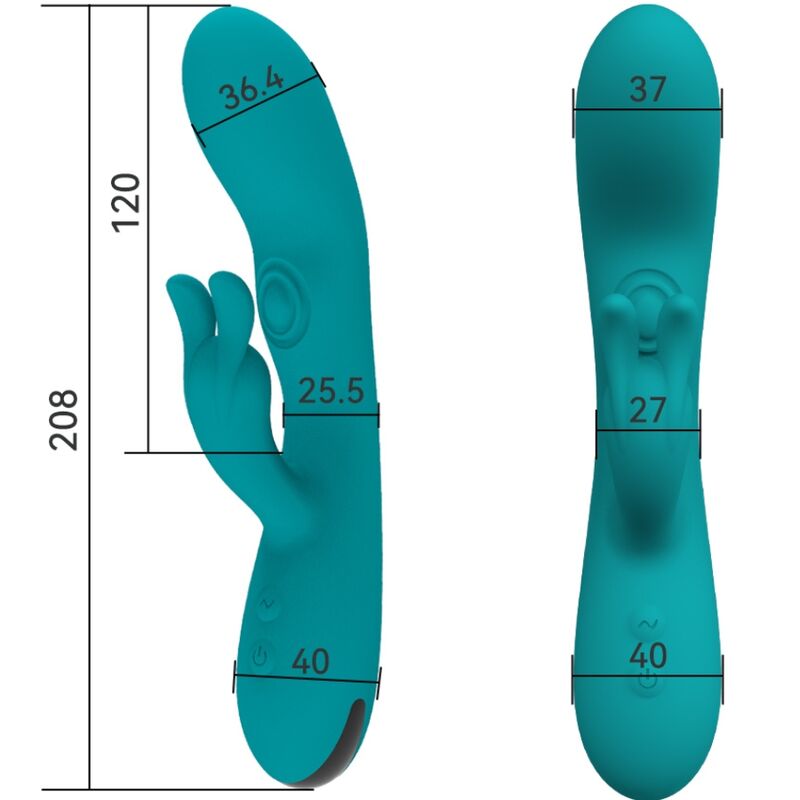 ARMONY - DANSENDE KONIJN VIBRATOR 10 SNELHEDEN GROEN