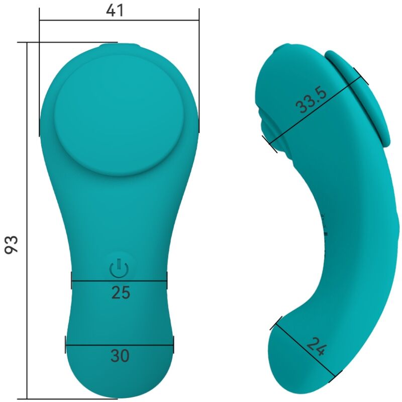 ARMONY - PLEASURE PANTY VIBRATOR AFSTANDSBEDIENING 3 SNELHEDEN GROEN