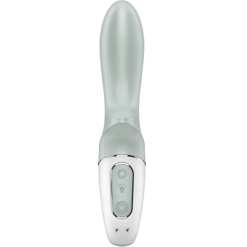 SATISFYER - LUCHTPOMP BOOTY 3 OPBLAASBARE ANALE VIBRATOR GROEN GRIJS