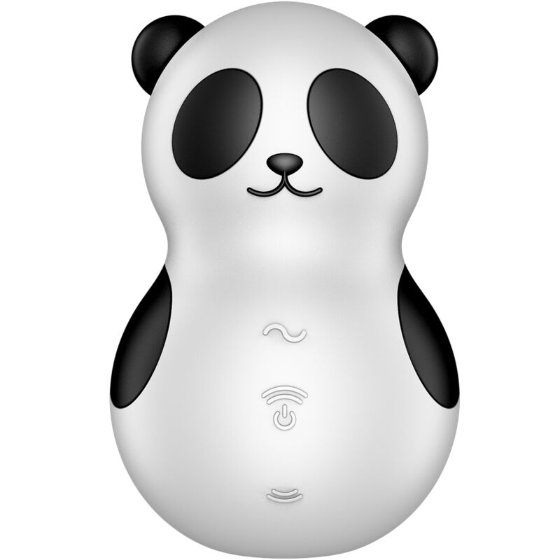 SATISFYER - POCKET PANDA STIMULATOR &amp; VIBRATOR ZWART-WIT
