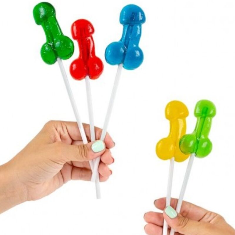 SECRETPLAY - DIVERSE DISPLAY VAN PENISVORMIGE LOLLY'S MET ALCOHOL, 40 STUKS