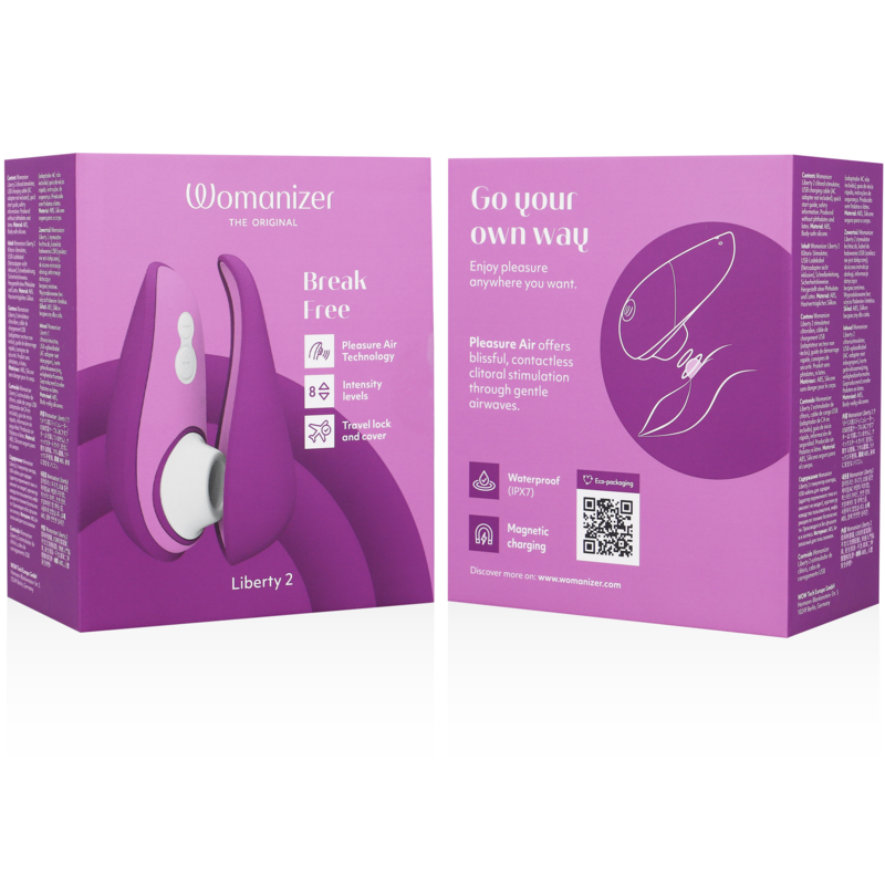 WOMANIZER - LIBERTY 2 VIOLET CLITORALE STIMULATOR &amp; ZUIGING