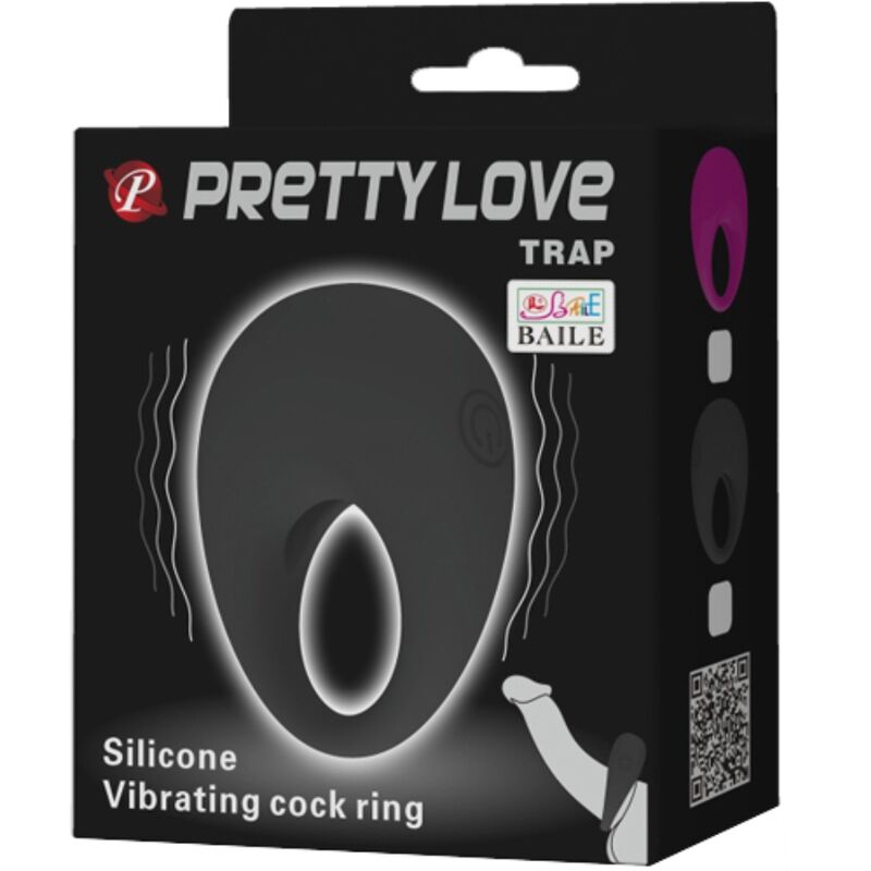 PRETTY LOVE - TRAP ZWARTE VIBRERENDE RING