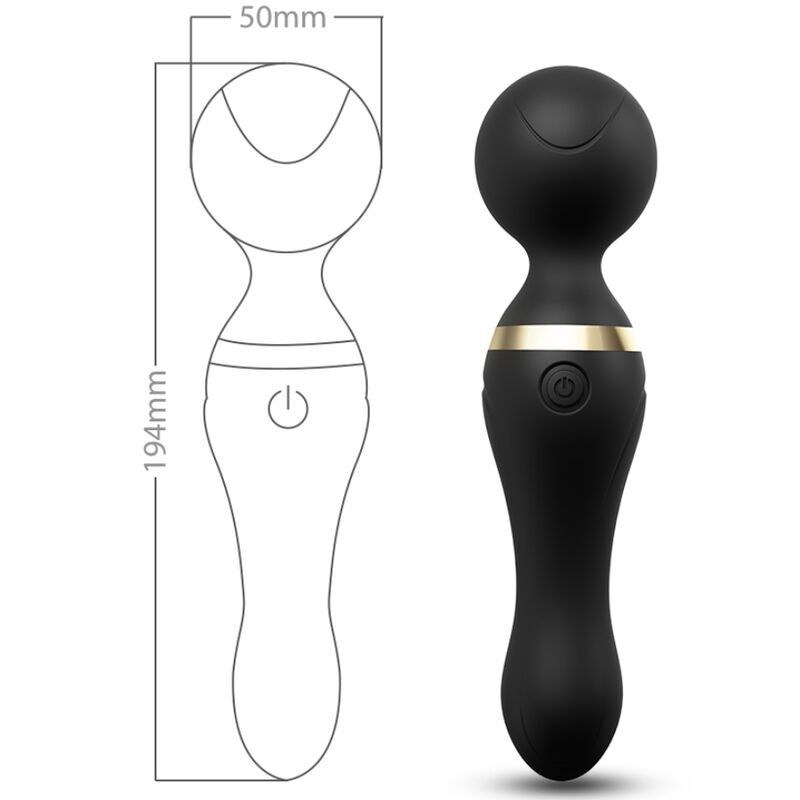 ARMONY - FREEZA MASSAGER &amp; VIBRATOR FLEXIBELE KOP ZWART