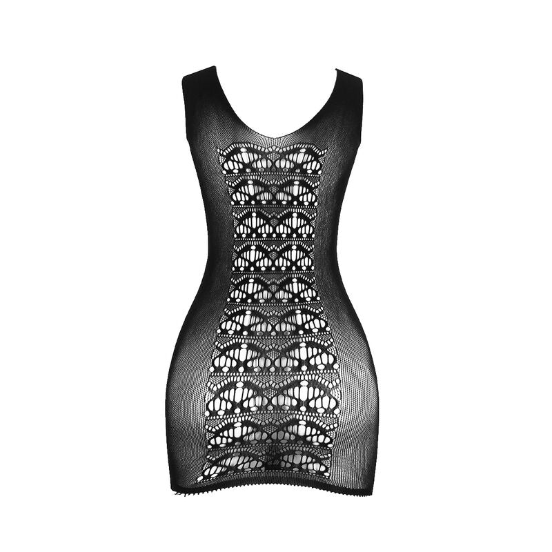 SUBBLIME - 952167 ZWARTE STRETCH KORTE MESH JURK ONE SIZE