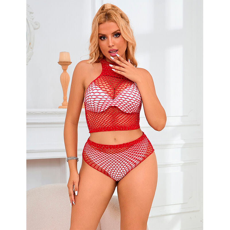 SUBBLIME - 952402 RODE STRASS MESH SET ONE SIZE