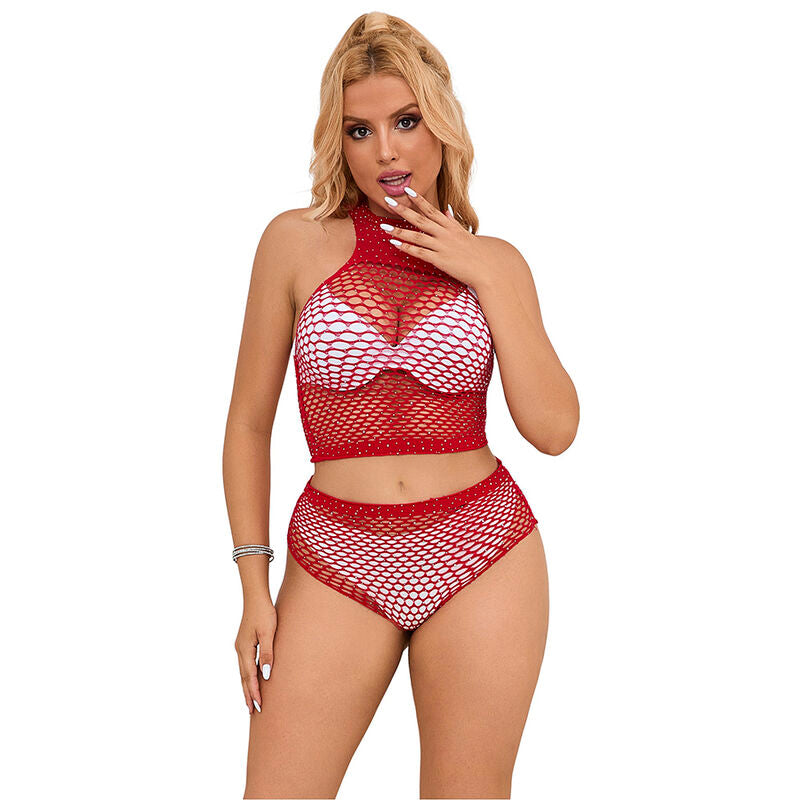 SUBBLIME - 952402 RODE STRASS MESH SET ONE SIZE