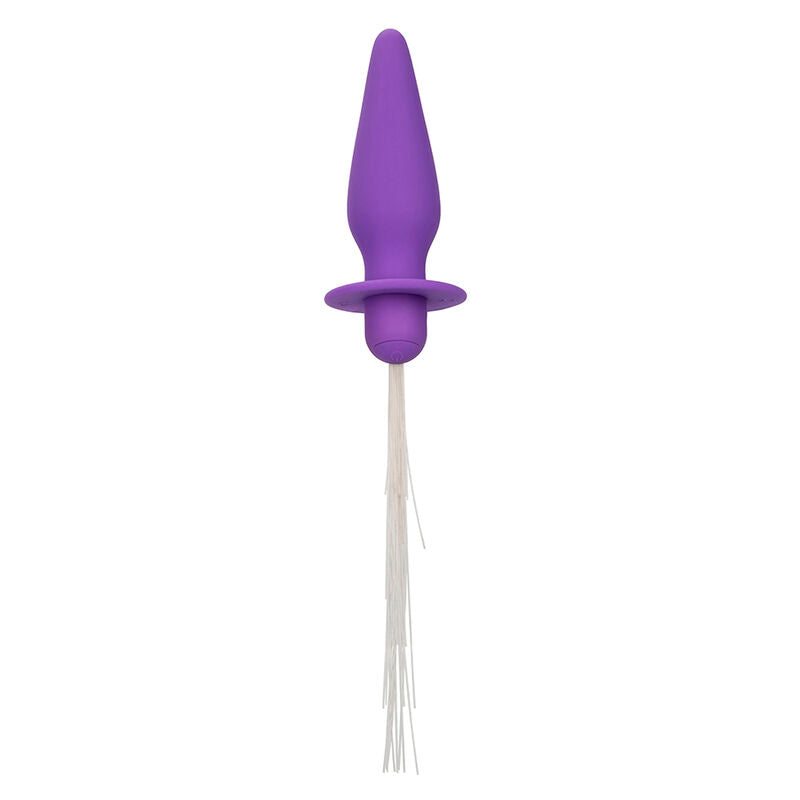 CALEXOTICS - SOUTHERN LIGHTS VERLICHTENDE ANALE PLUG MET LICHTEN, 10 VIBRATIES, PAARSE SILICONEN