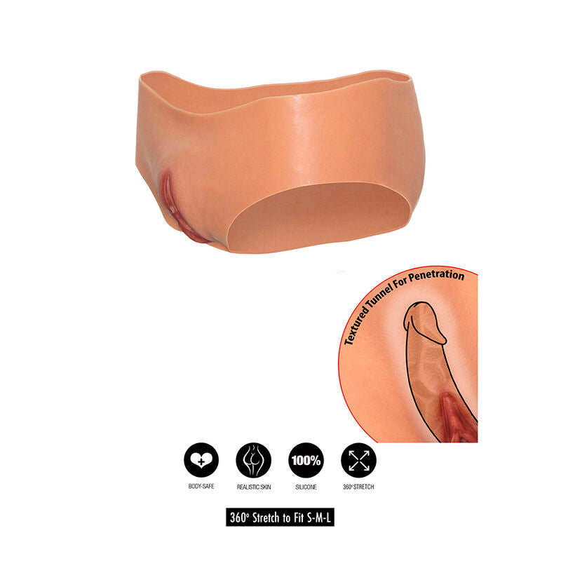 VERBORGEN VERLANGEN - ALTER EGO OPEN VAGINA SHORTS LAGE TAILLE NATUURLIJK