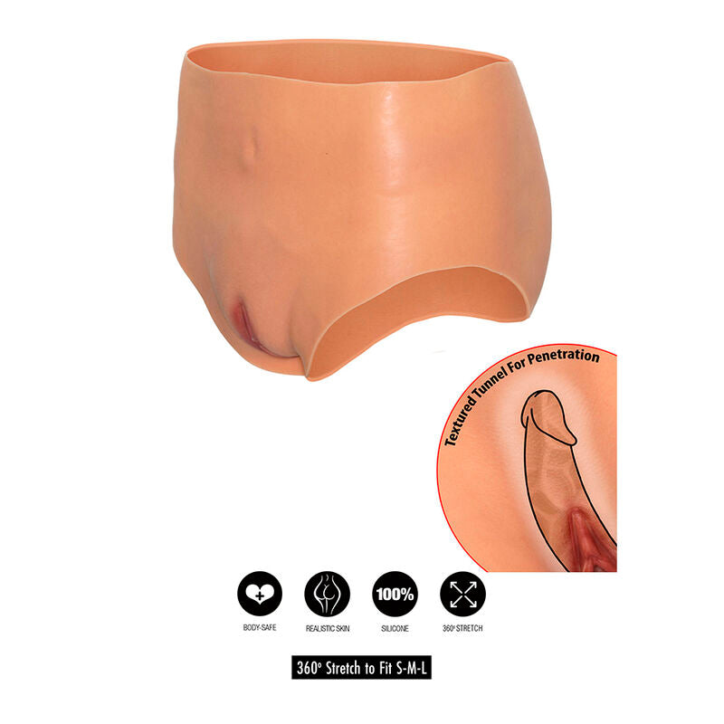 VERBORGEN VERLANGEN - ALTER EGO OPEN VAGINA SHORTS HOGE TAILLE NATUURLIJK
