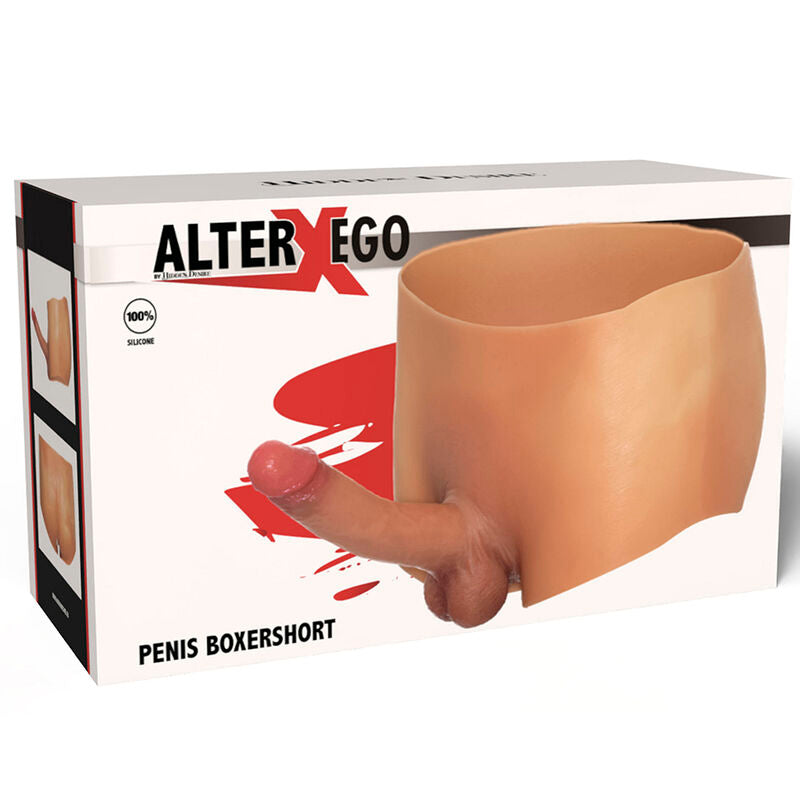 VERBORGEN VERLANGEN - ALTER EGO BOXER MET 18 CM NATUURLIJKE PENIS MAAT S/M
