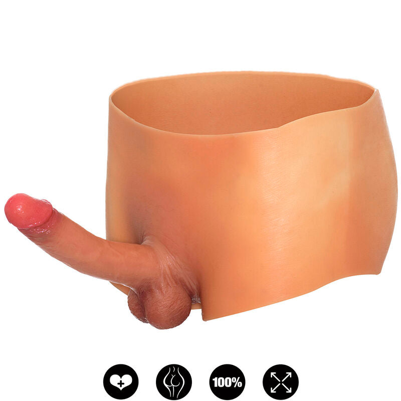 VERBORGEN VERLANGEN - ALTER EGO BOXER MET 18 CM NATUURLIJKE PENIS MAAT S/M