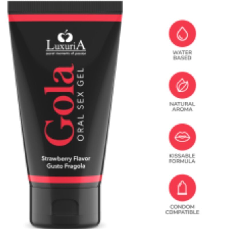 INTIMATELINE LUXURIA - GOLA AARDBEI MONDGEL 50 ML