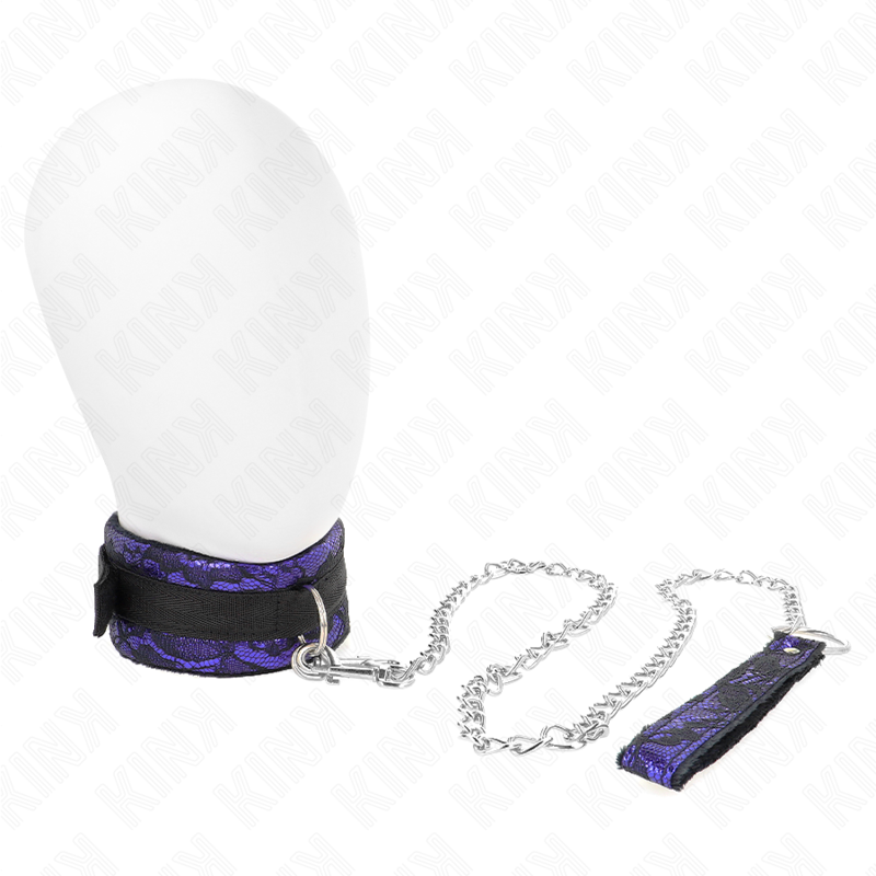 KINK - 105 CM KORTE FLUWELEN KANTEN KETTING MET NYLON RAND 44 X 5,5 CM