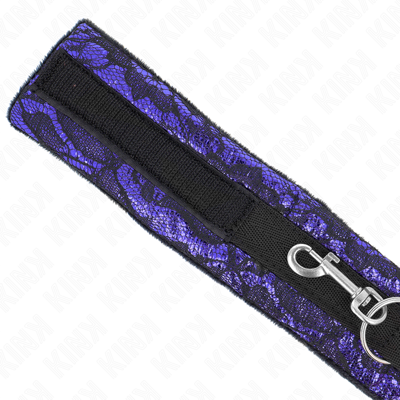 KINK - 105 CM KORTE FLUWELEN KANTEN KETTING MET NYLON RAND 44 X 5,5 CM