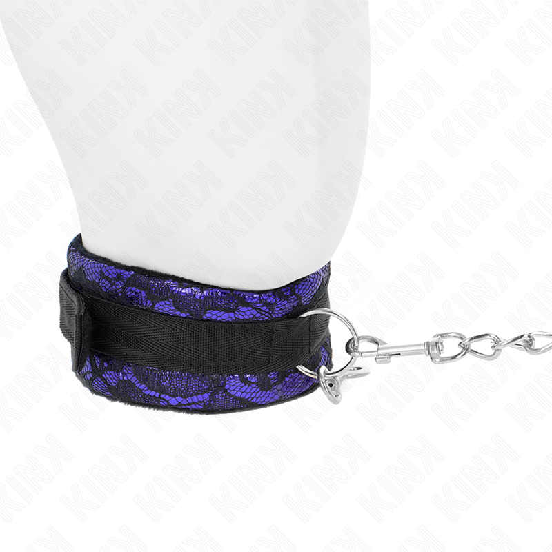 KINK - 105 CM KORTE FLUWELEN KANTEN KETTING MET NYLON RAND 44 X 5,5 CM