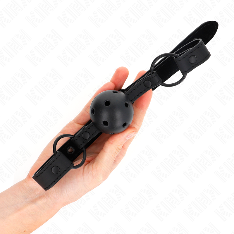 KINK - 4,5 CM NEOPREEN BALL GAG 63,5 X 2 CM VERSTELBAAR 41 X 59 CM