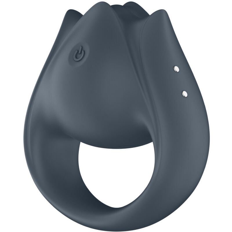 SATISFYER - PERFECTE PAAR 2 MULTIVIBRATOR 2 IN 1 PENIS RING &amp; VINGER STIMULATOR GRIJS