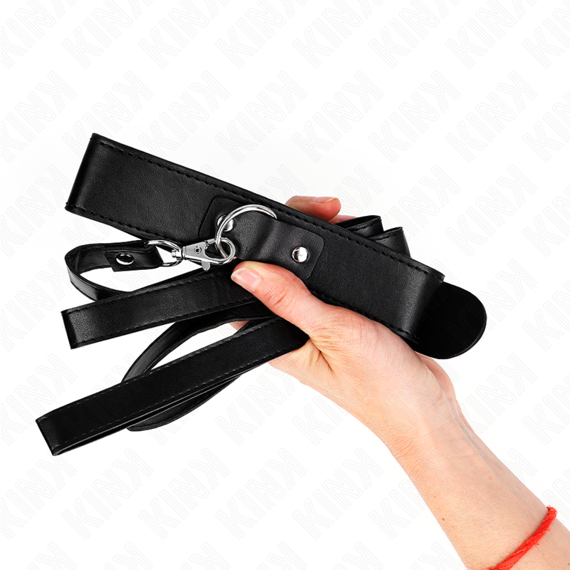 KINK - KRAAG MET 116 CM DUN ZWART VERSTELBAAR 32-50 CM X 8 CM