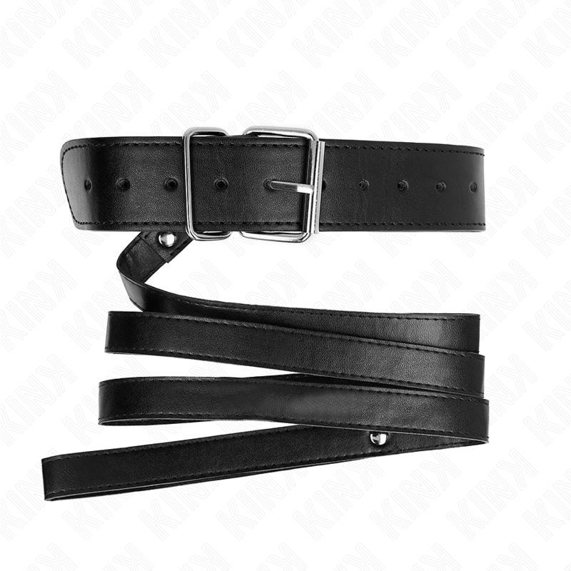 KINK - KRAAG MET 116 CM DUN ZWART VERSTELBAAR 32-50 CM X 8 CM