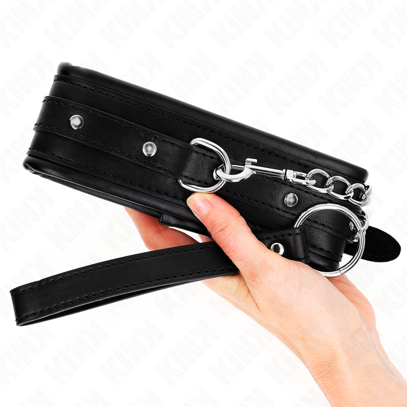 KINK - KRAAG MET 65 CM BAND, GLANZENDE GESP 48,5 CM X 5,3 CM