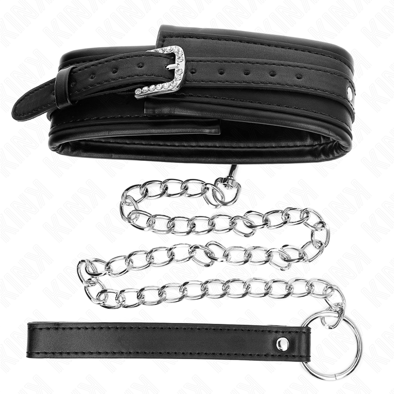KINK - KRAAG MET 65 CM BAND, GLANZENDE GESP 48,5 CM X 5,3 CM