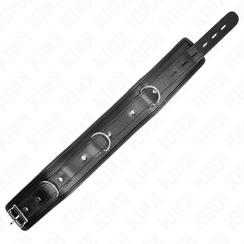 KINK - KRAAG MET SPONSBAND IMITATIELEER MODEL 3 VERSTELBAAR 37-54 CM X 3 CM