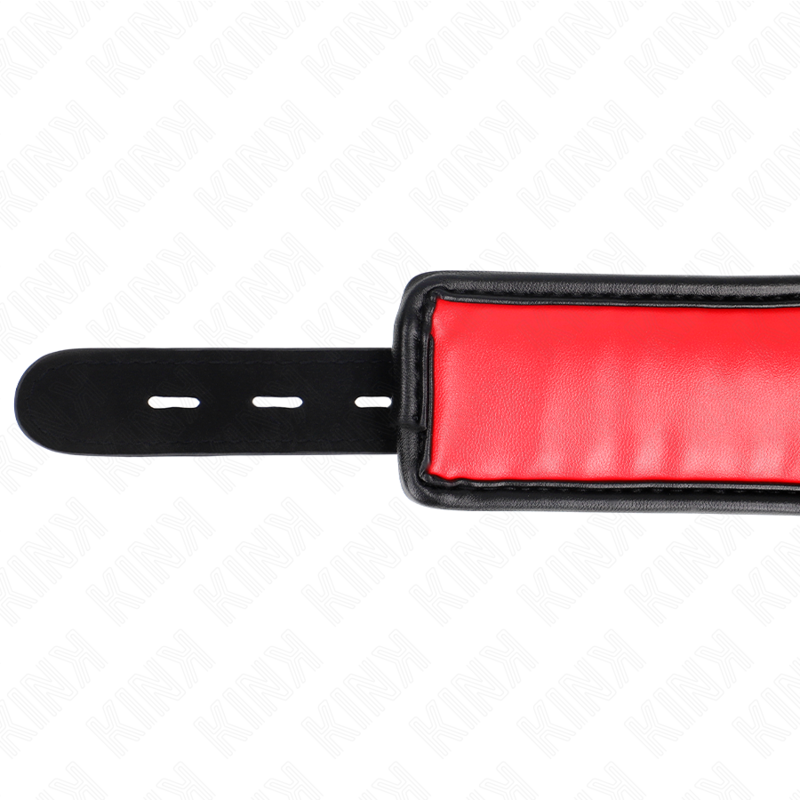 KINK - KRAAG MET SPONSBAND IMITATIELEER MODEL 3 VERSTELBAAR 37-54 CM X 3 CM