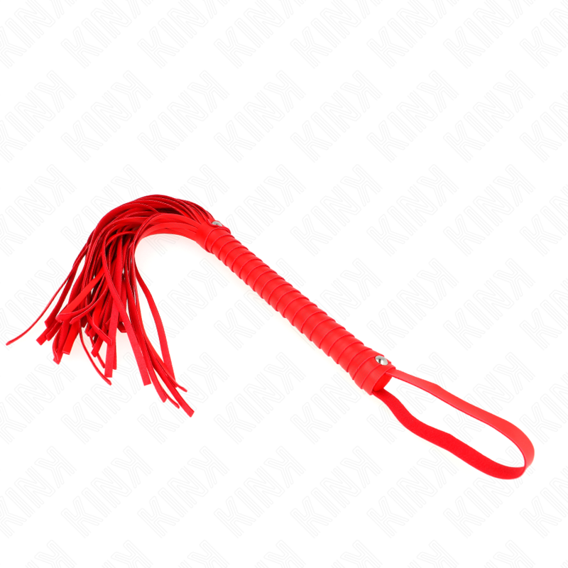 KINK - ZWEEP MET ROOD GESTRUCTUREERD HANDVAT 48,5 CM