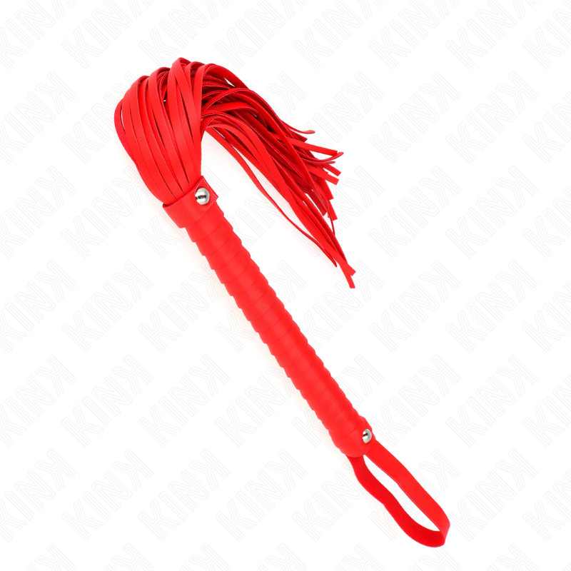 KINK - ZWEEP MET ROOD GESTRUCTUREERD HANDVAT 48,5 CM