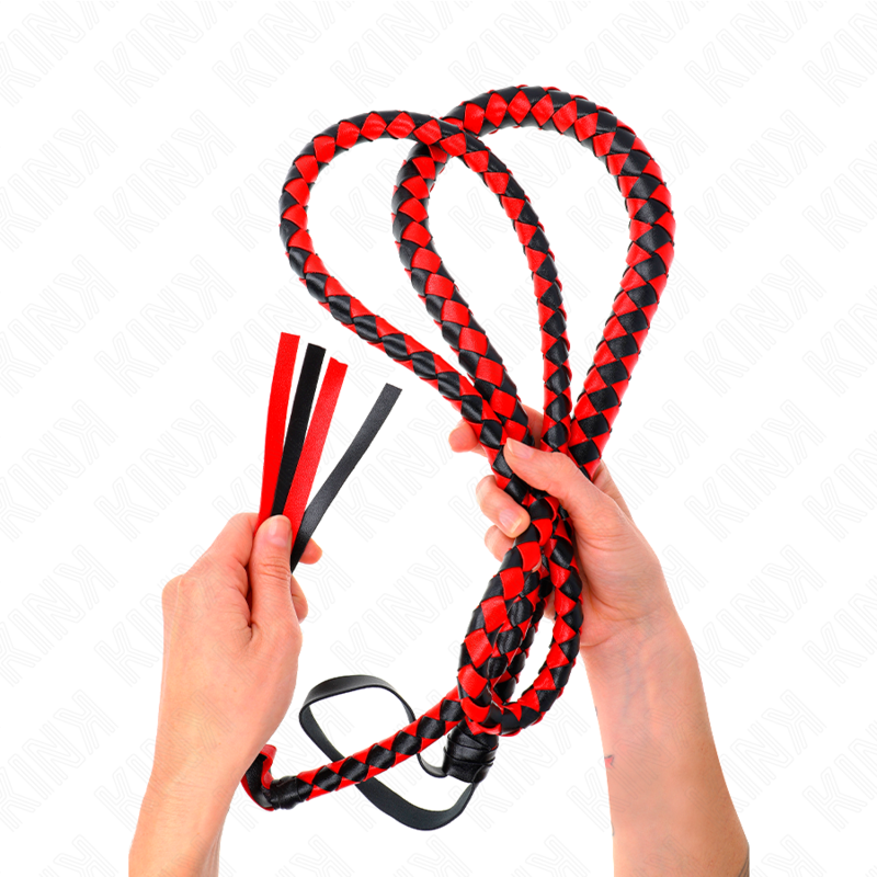 KINK - LANGE RODE SLANGENZWEEP 210 CM