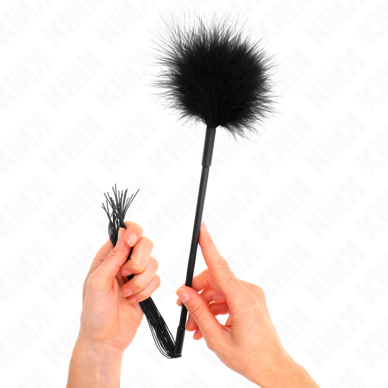 KINK - SILICONEN KITTELZWEEP MET VEREN 47 CM