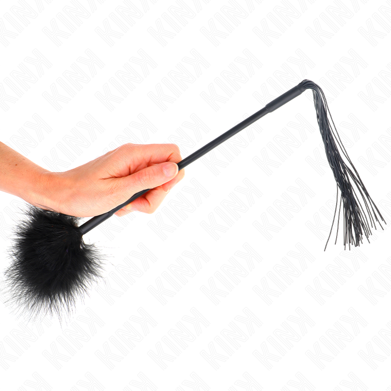 KINK - SILICONEN KITTELZWEEP MET VEREN 47 CM