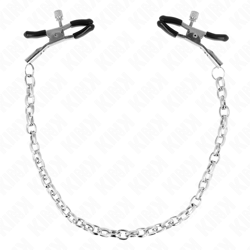 KINK - TEPELKLEMMEN MET DIKKE KETTING 30 CM