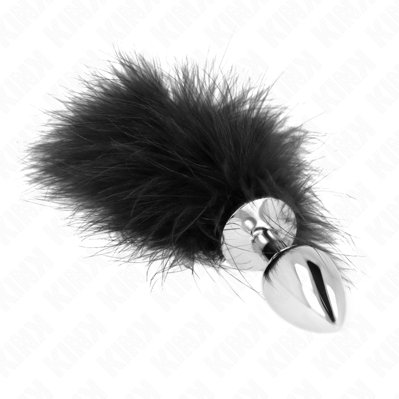KINK - ANALE PLUG 11 x 7 CM ROESTVRIJ STAAL MET 11 CM VEER