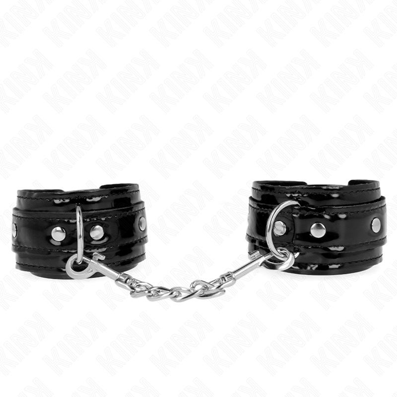 KINK - Verstelbare glanzende neopreen polsbandjes 17-24 cm x 4,5 cm
