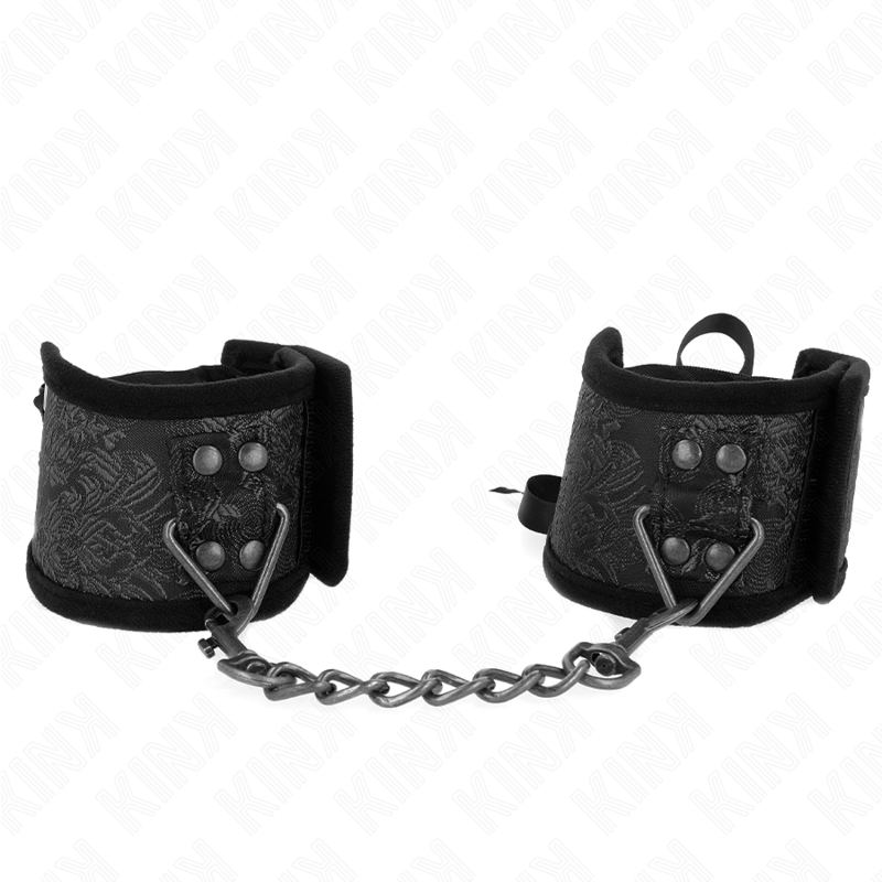 KINK - POLSBANDJES SCANDAL DESIGN ZWART STRIK DETAIL 24,5 CM X 6,5 CM