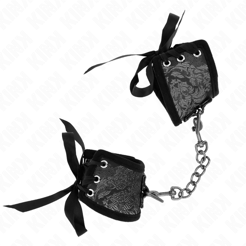 KINK - POLSBANDJES SCANDAL DESIGN ZWART STRIK DETAIL 24,5 CM X 6,5 CM