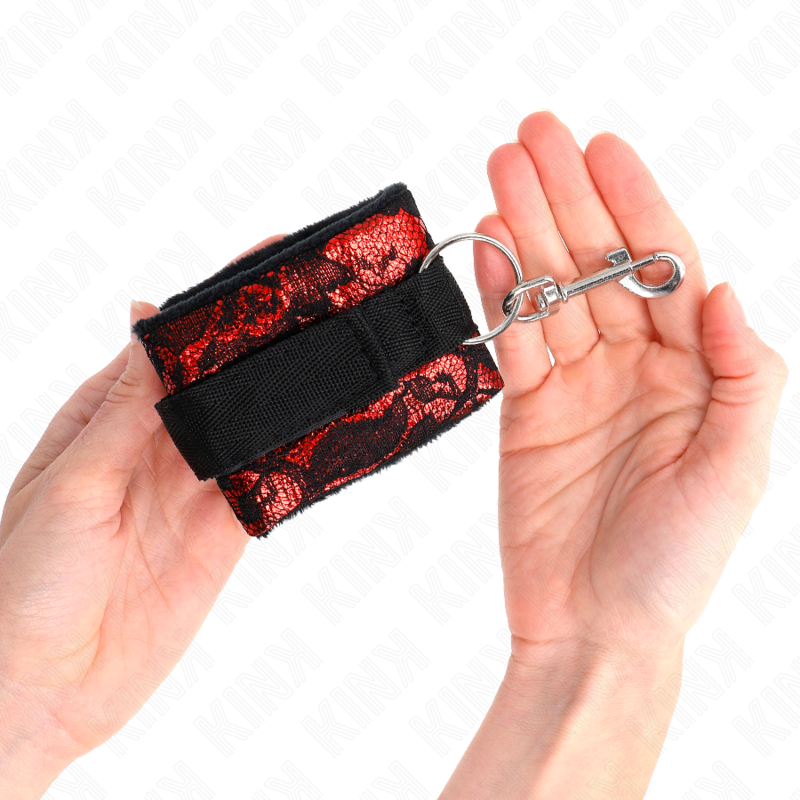 KINK - ROOD-ZWARTE SCHANDAAL DESIGN POLSBANDJES