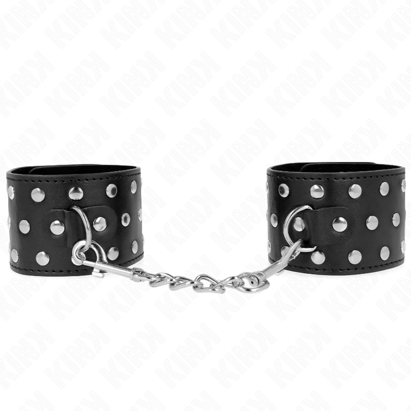 KINK - VERSTELBARE POLSBANDJES IN PUNKSTIJL 19-24 CM X 5,5 CM
