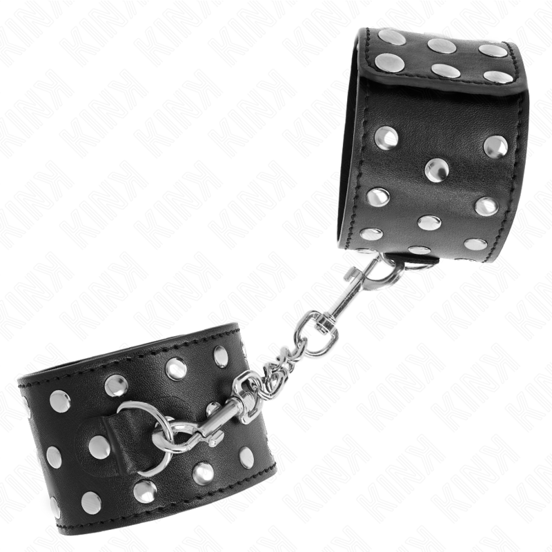 KINK - VERSTELBARE POLSBANDJES IN PUNKSTIJL 19-24 CM X 5,5 CM