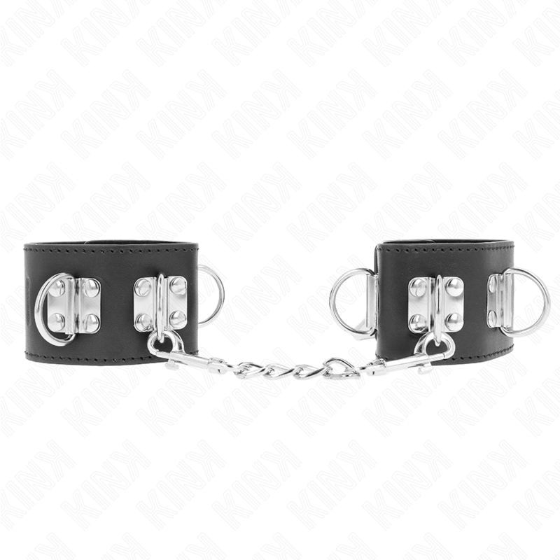 KINK - MEERVOUDIGE POLSBANDJES MET VERSTELBARE ZWARTE HANGSLOTSLUITING 16-23 CM X 5,5 CM